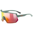 Lunettes soleil Uvex Sportstyle 235 rouge Moss Green Grapefruit Mat / Mirror Red