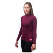 T-shirt fonctionnel femme Sensor Merino DF se zipem