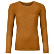 T-shirt femme Ortovox 185 Merino Tangram Ls W orange sly fox