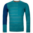 T-shirt fonctionnel homme Ortovox 185 Rock'N'Wool Long Sleeve green PacificGreen