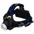 Lampe frontale Cattara LED 570lm ZOOM vert / bleu černá modrá