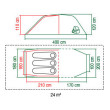 Tente de randonnée Coleman Laramie 3 BlackOut