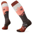 Chaussettes de ski Smartwool W Ski Fc Snowpocalypse Pattern Otc brun / noir Chestnut