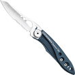 couteau pliant Leatherman Skeletool KBX bleue Blue