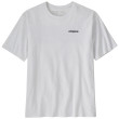 T-shirt homme Patagonia P-6 Logo Responsibili Tee blanc White