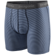 Caleçon homme Patagonia M's Essential Boxer Briefs - 6 in. bleu / gris Fathom Stripe: New Navy