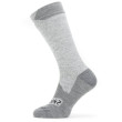 Chaussettes imperméables SealSkinz WP All Weather Mid Length girs Grey/Grey Marl