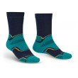 Chaussettes homme Bridgedale Hike MW MP Boot vert - bleu petrol/navy