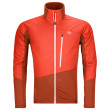 Veste homme Ortovox Westalpen Swisswool Hybr Jkt M rouge cengia rossa