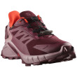 Chaussures de running femme Salomon Supercross 4 GTX rouge Tawny Port / Deauville Mauve / Cherry Tomato