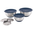 Jeu de bols Outwell Chef Bowl Set Lids & Graters argenté Silver