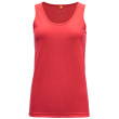 Top femme Devold Eika Woman Singlet rouge Poppy