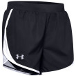 Short femme Under Armour Fly By 2.0 Short noir / blanc Black / White / Reflective