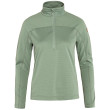 Sweat-shirt femme Fjällräven Abisko Lite Fleece Half Zip W vert clair Misty Green