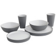 Set de vaisselle Outwell Gala 2 Person Dinner Set girs Grey Mist