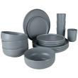 Set de vaisselle Bo-Camp Patom 16 ks gris claire Light grey