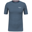 T-shirt fonctionnel homme Salewa CRISTALLO WARM AMR M T-SRT. bleu foncé/blanc Dark Denim