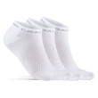 Chaussettes Craft Core Dry Shaftless 3-Pack blanc White