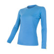 T-shirt fonctionnel femme Sensor Merino Wool Active dl.r. bleu clair Blue