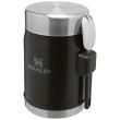 Boîte alimentaire isotherme Stanley se lžící/vidličkou 400 ml vert MatteBlackPebble