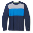 T-shirt fonctionnel homme Smartwool M Classic Thermal Merino BL Colorblack CB bleu / bleue claire deep navy-laguna blue