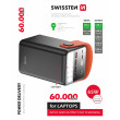 Banque d'énergie Swissten Power Line 60000 mAh 65W