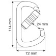 Mousqueton Camp Steel D Pro 3Lock