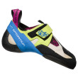 Chausson escalade femme La Sportiva Skwama Women jaune / blanc Apple Green/Cobalt Blue