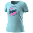 T-shirt femme Dynafit Graphic Co W S/S Tee turquoise marine blue/BADGE