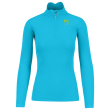 Sweat-shirt femme Karpos Pizzocco W Half Zip bleu clair Blue Atoll