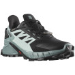 Chaussures de running femme Salomon Supercross 4 GTX vert / bleu black/trellis