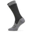 Chaussettes imperméables SealSkinz WP All Weather Mid Length noir / gris Black/GreyMarl