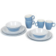 Set de vaisselle Bo-Camp Tableware Two tone - 16ks bleu clair Blue