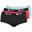 Culotte femme Zulu Merino 160 BF 3pack mix1 coral/black+aqua/grey+black