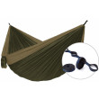 Hamac Hamaka.eu Camping double + Slap Strap brun