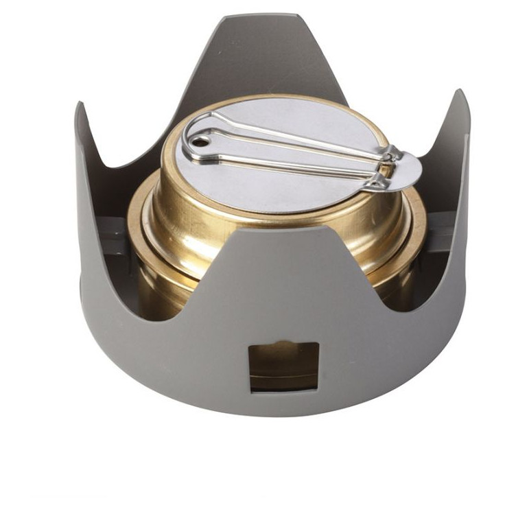 Réchaud à Alcool Portable Brass – Camping, Randonnée, Ventilation Efficace (neuf)