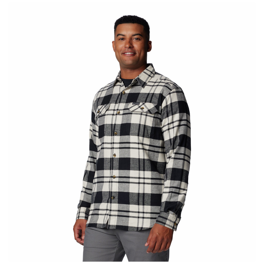 Chemise Columbia Omni-Wick – Flanelle à Carreaux Marron – Taille S – NEUVE