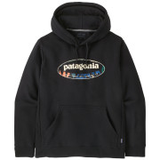 Sweat-shirt homme Patagonia Men's '95 Oval Logo Uprisal Hoody noir Black: Kaleido