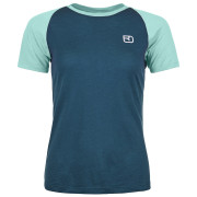 T-shirt femme Ortovox 120 Tec Fast Mountain Ts W bleu / bleue claire Petrol Blue