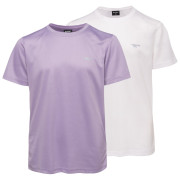 T-shirt enfant Hi-Tec Jodin Jr 2 Pack blanc / violet WHITE/WISTERIA