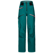 Patalon femme Ortovox W's 3L Deep Shell Pants green PacificGreen