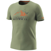 T-shirt fonctionnel homme Dynafit Transalper Graphic S/S Tee M gris / noir sage/5560