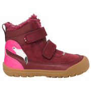 Bottes d'hiver enfant Viking Outdoor Footwear Alv Barefoot Paw Warm WP 2V Burgundy rouge foncé Burgundy