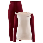 Ensemble femme Craft Core Warm Baselayer rouge RhubarbGum