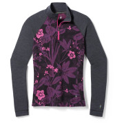 T-shirt fonctionnel femme Smartwool W Classic Thermal Merino BL 1/4 ZB violet Purple Iris Floral