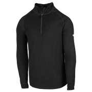 T-shirt homme Zulu Merino 180 Zip Long vert Black