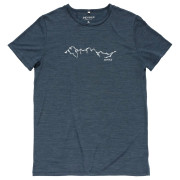 T-shirt homme Devold Active "Skyline" Tee Man bleu foncé NIGHT