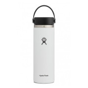 Bouteille isotherme Hydro Flask Wide Mouth 20 oz blanc White