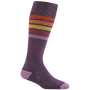 Chaussettes hautes femme Darn Tough Snowburst Otc Midweight With Cushion violet plum