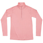 T-shirt fonctionnel femme Devold Breeze Plus Merino 200 Zip Neck Wmn rose APRICOT